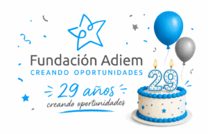 Felicitación Fundación Adiem, cumple 29 años.